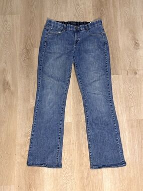 Lee Sinfully Soft Bootcut Jeans Women’s Size 12 Light Wash Bedazzled Pockets Y2K